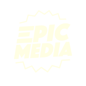 logo epic media blanco